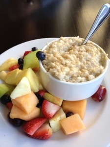 My delicious breakfast today! A perfectly healthy and delicious carb loading oppourtunity.